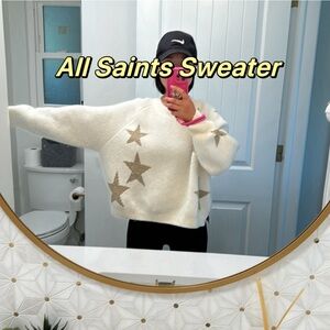 💕Retail $329 All Saints Warm Stars Sweater Size M